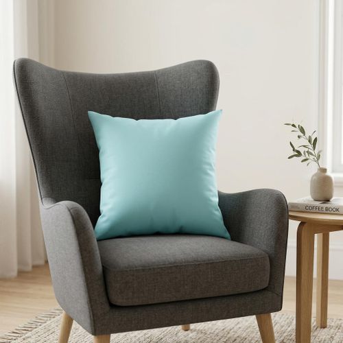 Light Aqua Throw Pillow – 18 × 18 inches