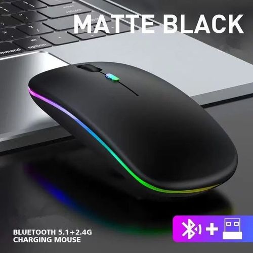 Bluetooth 2.4G Silent Illuminated Office Wireless Mouse