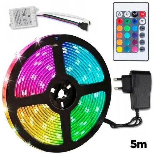 RGB 5m tape light rope light with remote control for your tv console, bed frames, and ceilings