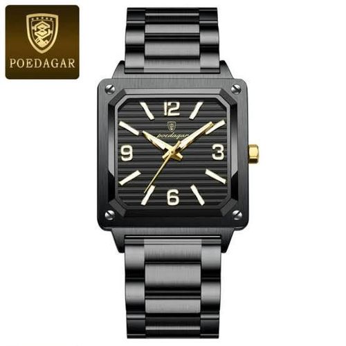 Luxury Chronograph Men’s Wristwatch – Elegant Analog Designer Black Watch with Premium Quality