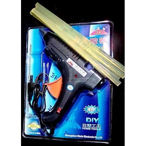 Big Hot Melt Glue Gun & 7 Sticks - Big Size