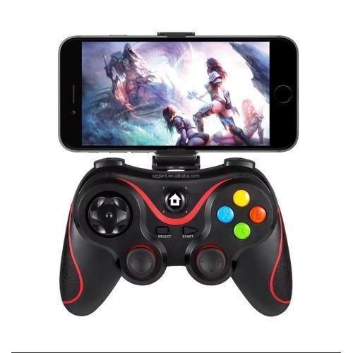 V8 Wireless Game Controller Joystick Gamepad With Phone Holder - for Android, IOS, Smart TV, PS3 and PC