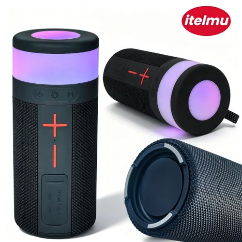 Portable Bass Bluetooth Speaker Subwoofer Water ProofLong Battery Life Dynamic RGB Lights