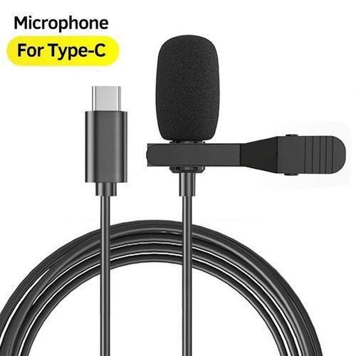 USB Type C Lavalier Lapel Microphone, Clip-on Omnidirectional Condenser Mic for Recording, Vlog, Interview, Podcast, Compatible with Samsung Galaxy, Google Pixel, OnePlus, iPad Pro, Android Devices