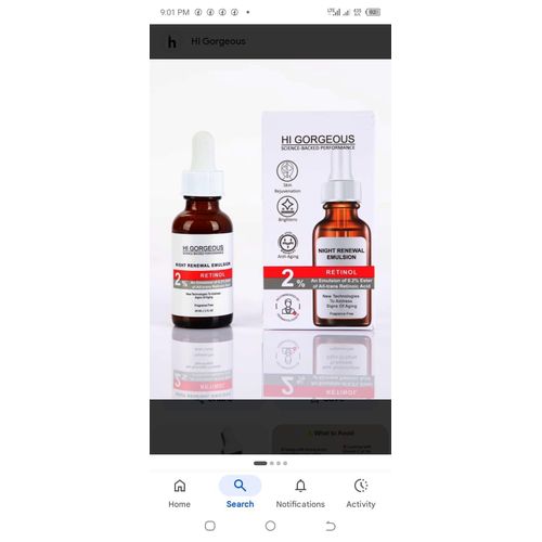 Night renewal emulsion 2% (Retinol serum)