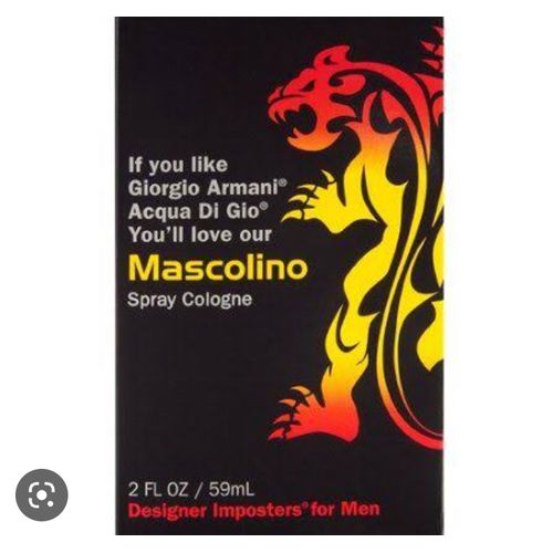 Mascolino Spray Cologne. Designer Imposters For Men