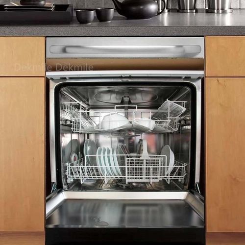 Fun Animal Dishwasher Sticker Ocus Rabbit Dog Wallpaper Adhesive Plate Decal Custom Size Cabinet Furniture Sticker Home Decor