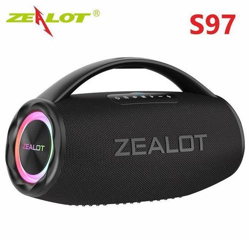S97 80W Wireless Bluetooth Speaker – Super Bass Stereo Sound, RGB Lights, IPX6 Waterproof Portable Speaker