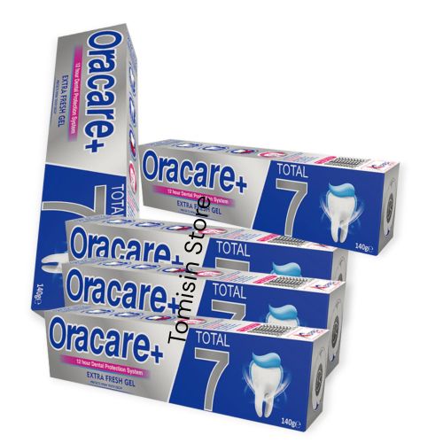 Oralcare+ Total 7 Extra Fresh Gel 130g - X5