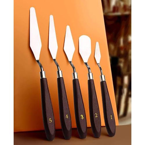 5pcs Palette Knife Set - For Artist And Cake Sculpting