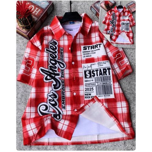 Big Vintage Striped Summer Time Hawaii Style Loose Fit Print Shirt