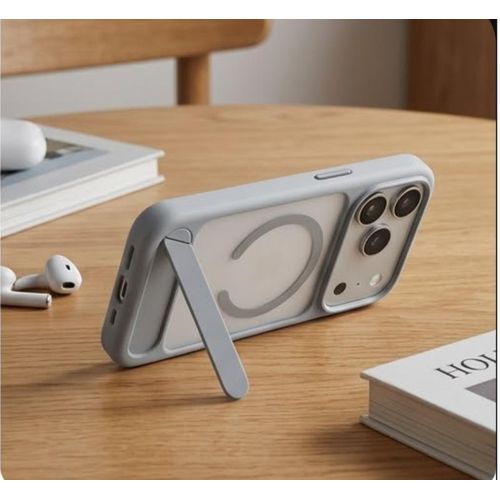 Luxury Matte Magnetic Phone Case for Apple iPhone 17 Pro Max – Shockproof Protective Cover with Anti-Scratch Finish & MagSafe Support slim fit iPhone case, elegant phone pouch, transparent protective case, shock resistant mobile cover, iPhone case Grey
