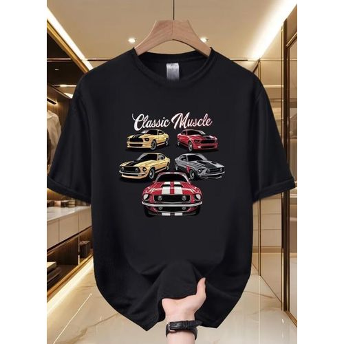 Classic Muscle Crew Neck T-shirt-Black