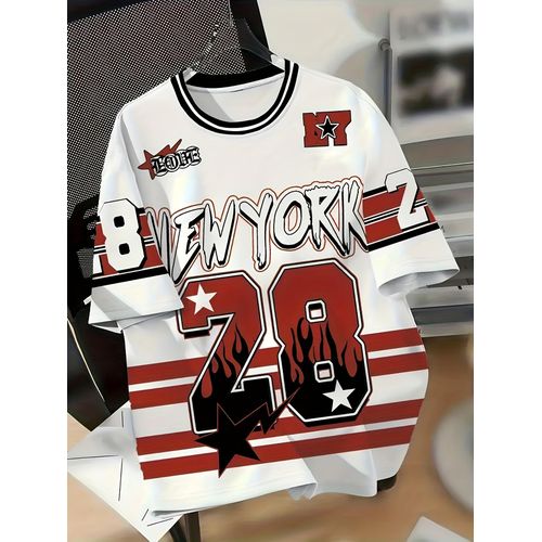 Men's Oversized Number 28 Soccer Jersey