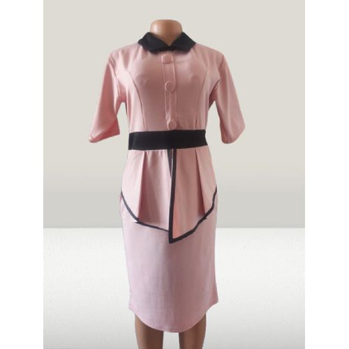 women unique cooperate fitted medium size dress with back zipper