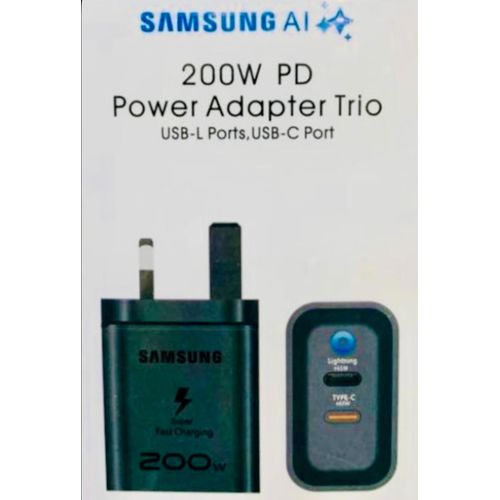 Ai 200W Massive Usb-Type C & Lighting Port Power Adapter Phone charger