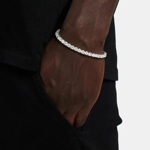 Elegant Silver Tennis Bracelet
