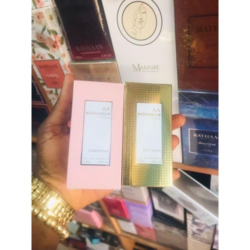 Monsieur My Crush 39ml EDP Unisex Perfume And Candy Rose 39ml