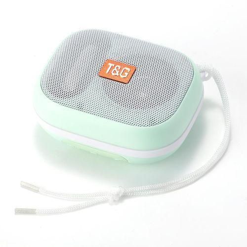 TG-394 Mini Blue-tooth Waterproof Speakers with FM Radio Support TF/USB Functions Portable Woofer Bass Colors Speakers(CYAN)