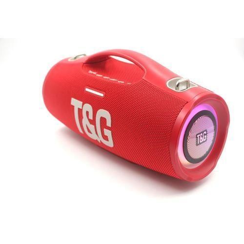 TG427 Wireless Blue-tooth Hifi Quality Stereo Bass Waterproof Speaker LED Colorful Light Outdoor Portable Woofer Fabric Speaker (RED)