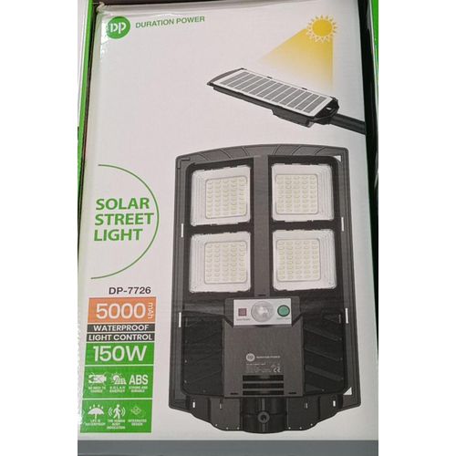 7726 Duration Power 150W Solar Street Light – Ultra Bright Security Lighting