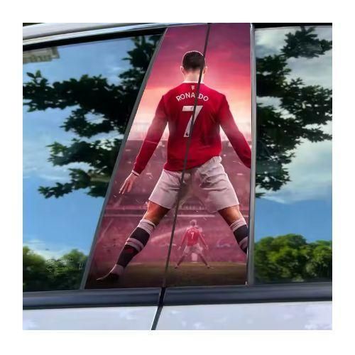 2pcs Premium Ronaldo Type Car Window Pillar Trim Sticker