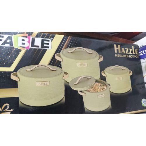 Quality Insulated Casserole Serving Flask - 4 Piece Set