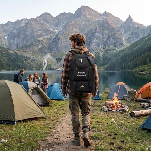Multipurpose Large Capacity Hiking Travel Backpack Outdoor Durable Multi-Compartment Lightweight Sports Expandable School Bag