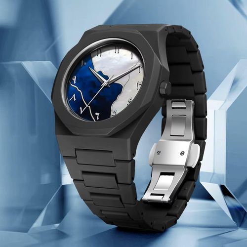 Valenzo Arabic Black Luxury Business Wrist Watch for Men