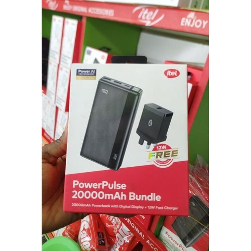 Power Pulse Power-Bank 20000mAh 12W Fast Charging TypeC with 12watts charger