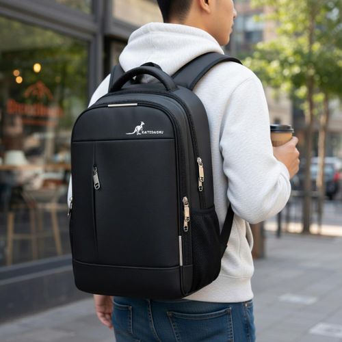 Laptop Backpack Rucksack School Bag Office Travel Men Black
