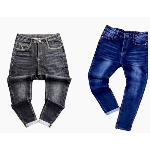 2pieces Of Smart STOCK Jeans For Men - Mixed Black/Mixed Blue