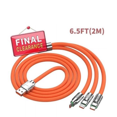 6.5FT Multiple charging cable 3in1 multiple charger cable