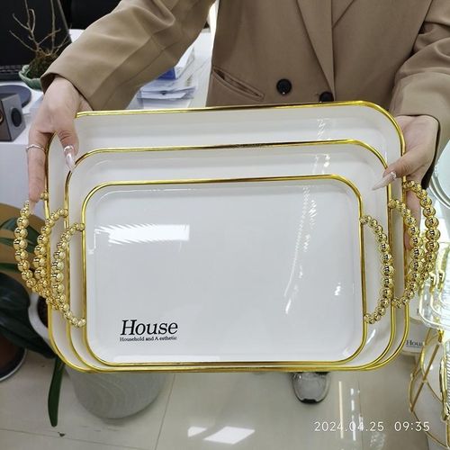 Three luxury serving trays