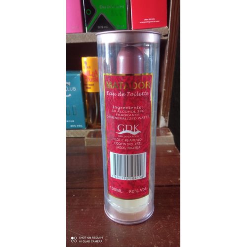 Matador Eau de Toilette 100ml. Nafdac No:02-5415