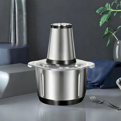 3L Meat Grinder/ Electric Food Processor/Blender/Shredder/Mixer for Meat, Vegetables, Fruits and Nuts, Stainless Steel Motor and 4 Sharp Blades - 300W