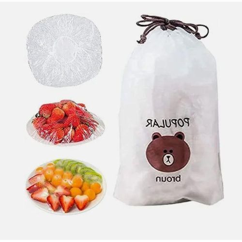 100 Pieces Disposable Nylon Food Covers