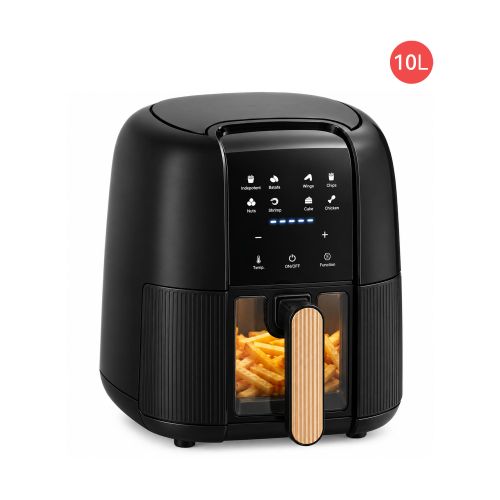 Air Fryer 10L 1800W, Touchscreen Digital Oven with Removable Nonstick Basket, XL Capacity for Whole Chicken, High-Heat Baking Roasting, Easy Clean