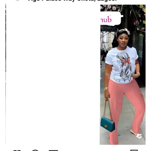 LADIES TOP WITH PANT-PEACH