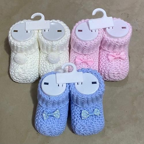 Baby Unisex 3 Pair Of Bootie Baby Shoe Socks