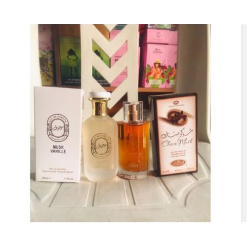 Musk Vanille Eau De Perfume Natural Spray 50ml With Choco Musk 50ml