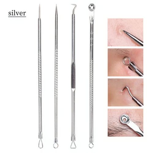 4-in-1 Blackheads & Acne Removal Tools & Bamboo Charcoal Peel Off Mask