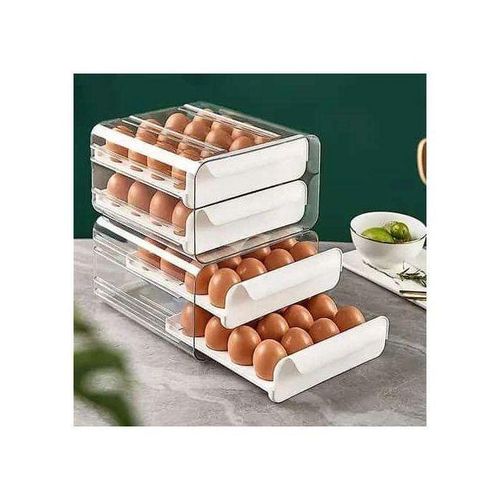 Plastic Egg Tray 32 Capacity – Stackable Crate