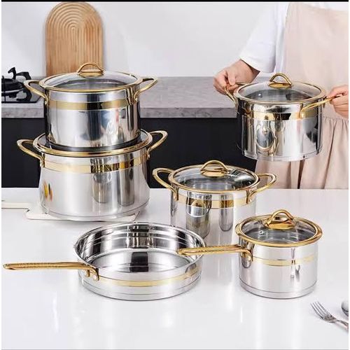 6pcs High Quality Stainless Steel Cookware Set