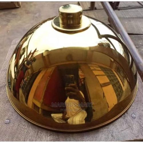 Luxury Stainless Steel Cloche Plate Cover Dome - Gold