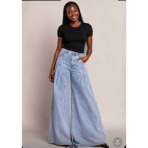Wide Leg Ladies Baggy Jean
