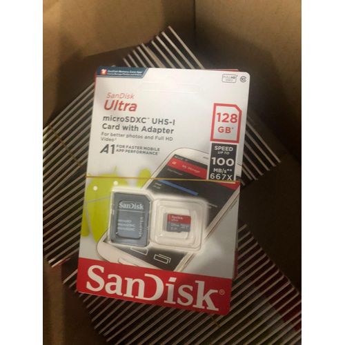 Ultra 128GB MicroSD 100Mb/s Speed Memory Card+ Adapter