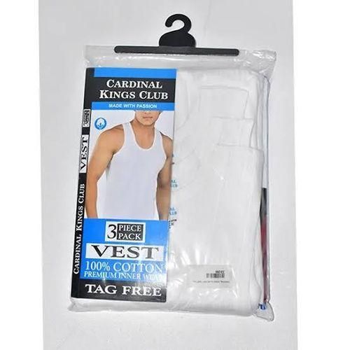 CARDINAL KINGS CLUB High quality Men’s Singlet 3 in 1 - White