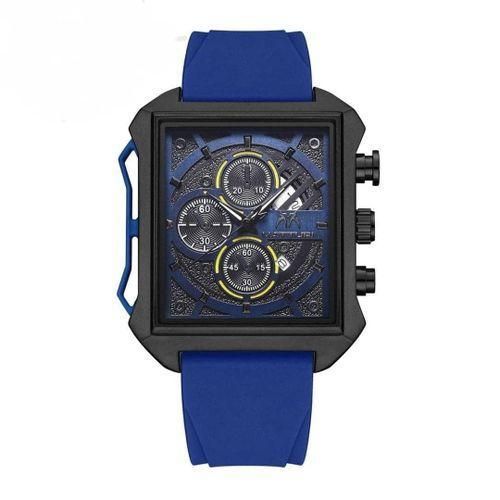 Super Premium & Quality Chronograph Blue Wristwatch For Legends