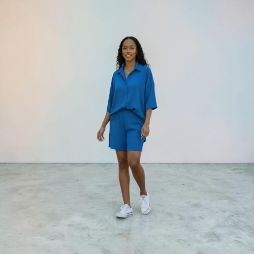 Beautiful ladies 2 piece -Blue